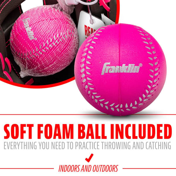 Franklin® 9.5in. RTP Teeball Glove & Ball Combo - Right Hand