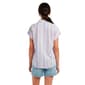 Womens Notations Dolman Sleeve Pocket Button Front Blouse - image 2