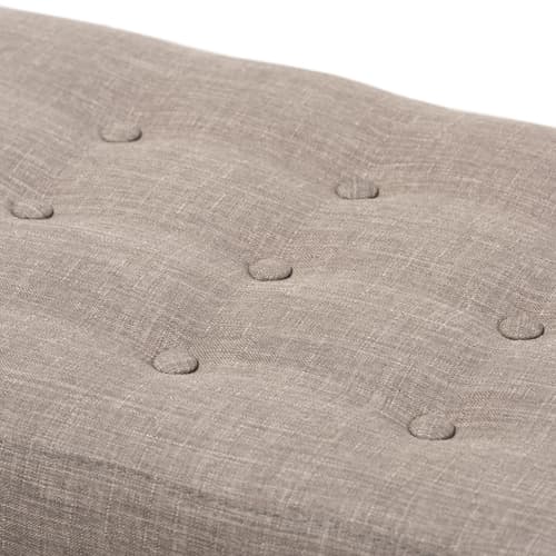 Baxton Studio Elia Button-Tufted Bench