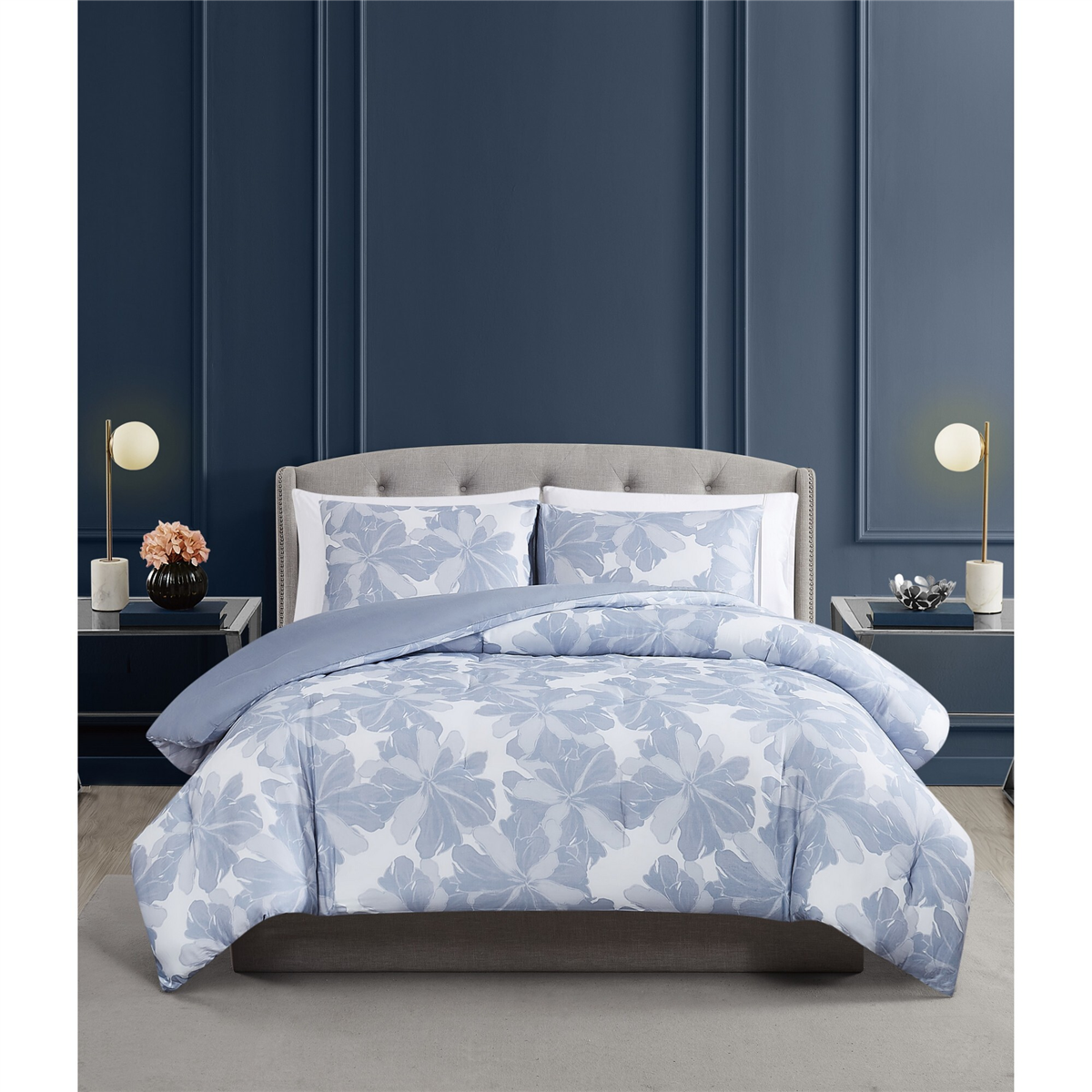 Vince Camuto Organic Floral 3pc. Comforter Set