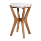 Baxton Studio Phaedra Modern Round Marble End Table - image 1