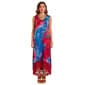 Womens Nina Leonard Sleeveless Tie Dye Lace High Low Mid Dress - image 1
