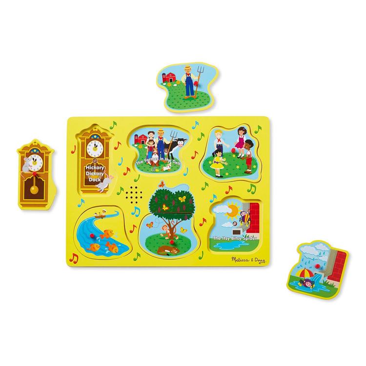 Melissa &amp; Doug® 6pc. Nursery Rhymes 1 Sound Puzzle