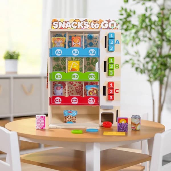 Melissa & Doug&#174; Sort&#44;/Stock/Select Wooden Vending Machine Playset