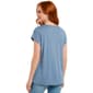 Womens Tru Self Dolman Sleeve Tie Front Americana Country Tee - image 2