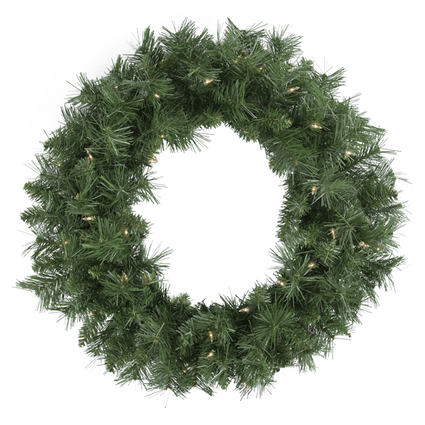 Northlight Pre-lit Chatham Pine Clear Lights Christmas Wreath