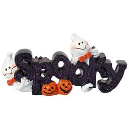 Ghosts & Jack O' Lantern Resin Spooky Sign
