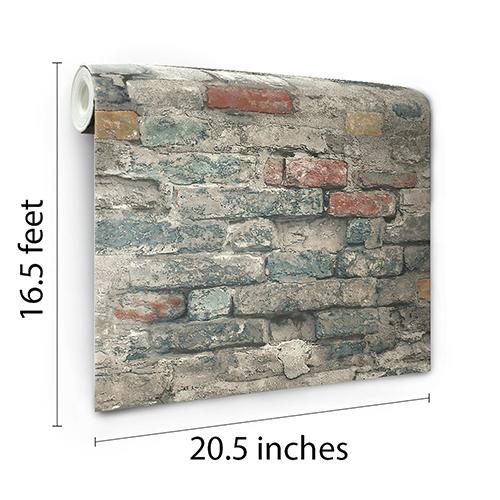 RoomMates® Brick Alley Peel &amp; Stick Wallpaper