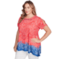 Plus Size Ruby Rd. Americana Chic Paisley Embellished Jersey Tee - image 3