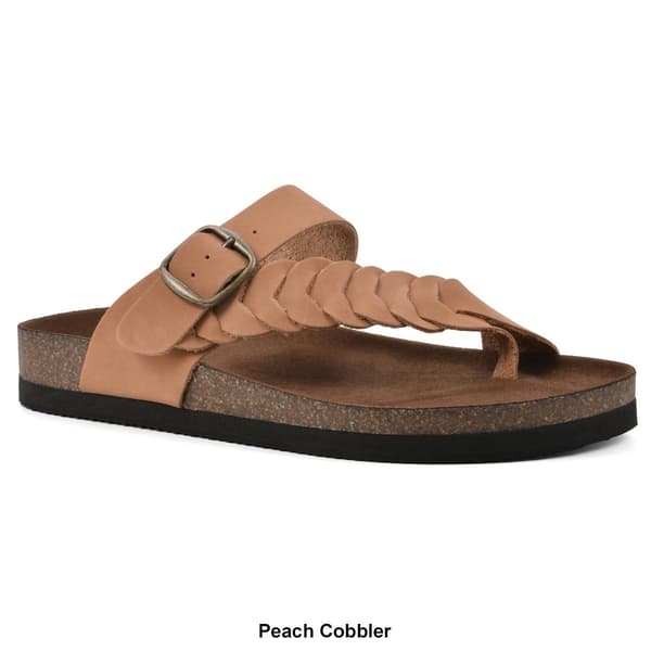 Womens White Mountain Happier Footbed Sandals