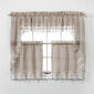 Lillian Macrame Trim Kitchen Curtains - image 1