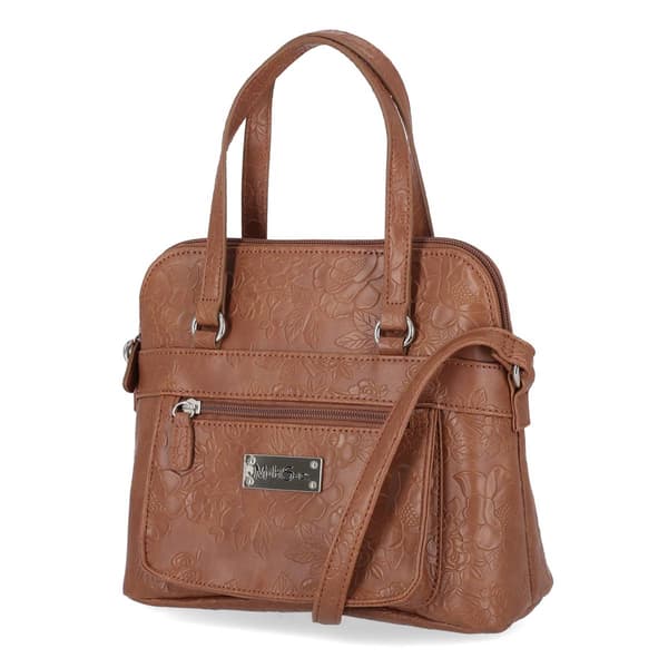 Koltov Dover Embossed Floral Satchel