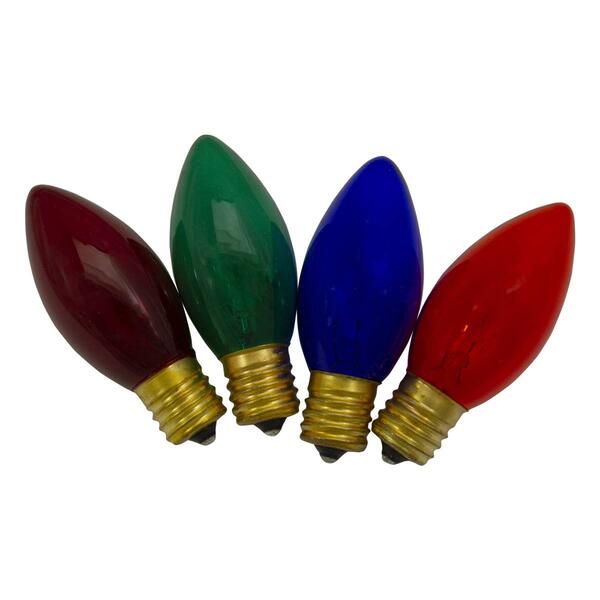 Northlight Seasonal C9 Transparent Replacement Bulbs - Pack of 4 - image 