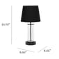 Simple Designs Encased Metal & Clear Glass Table Lamp - image 8