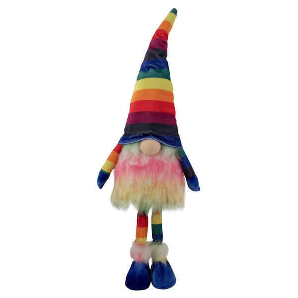 Northlight Seasonal Striped Rainbow Standing Springtime Gnome