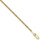 Gold Classics(tm)10kt. 1.75mm 7in. Diamond-Cut Chain Bracelet - image 1