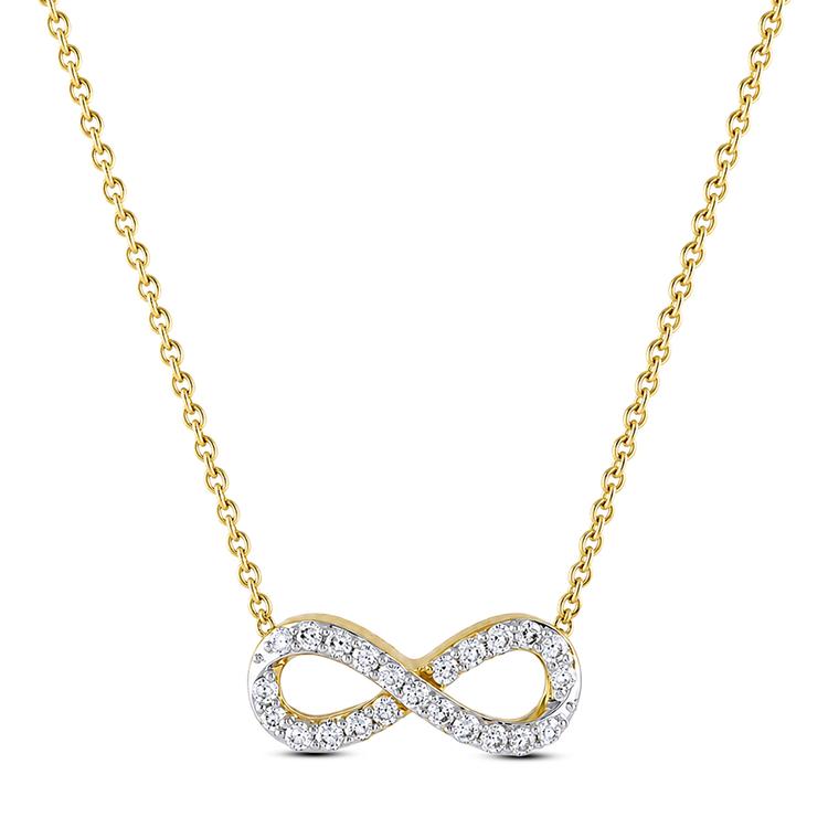 Nova Star(R) Yellow Gold 1/4ctw. Lab Grown Diamond Eternity Pendant