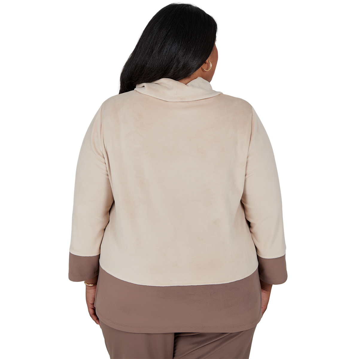 Plus Size Alfred Dunner Luxe Be A Lady Color Block Blouse
