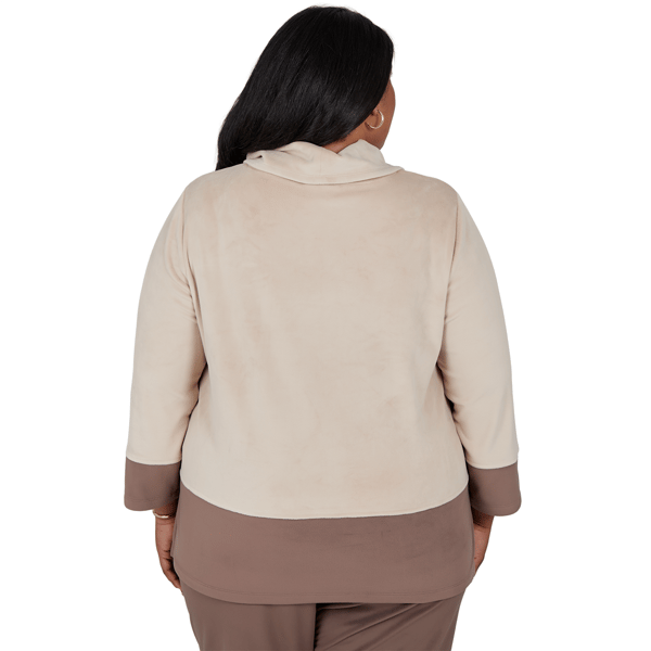 Plus Size Alfred Dunner Luxe Be A Lady Color Block Blouse