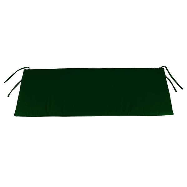 Jordan Manufacturing Forest Green Solid Settee Bench Cushion