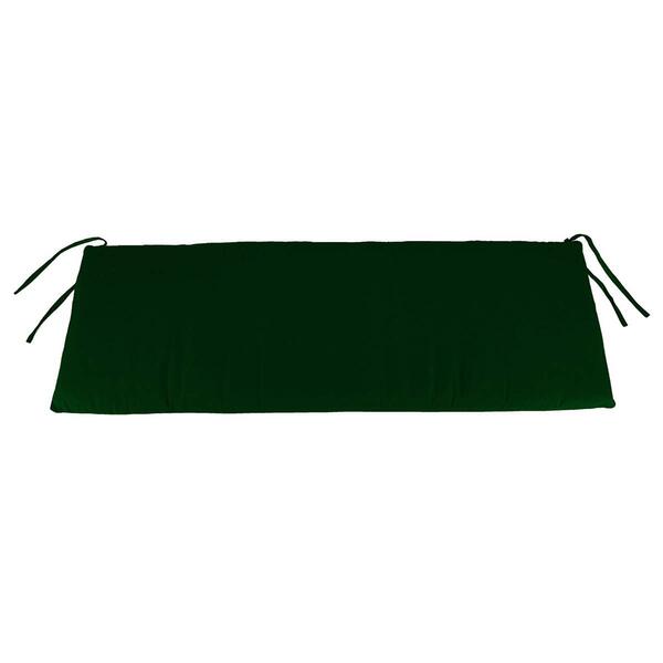 Jordan Manufacturing Forest Green Solid Settee Bench Cushion - image 