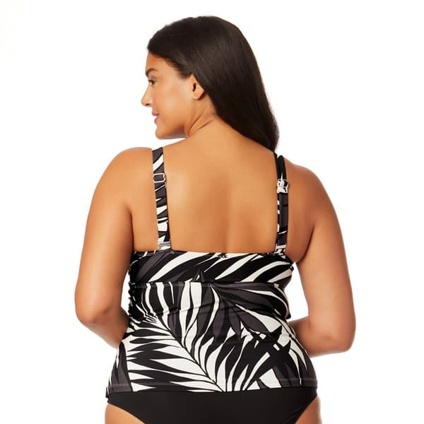 Plus Size Anne Cole Palm Chic Underwire Tankini Swim Top