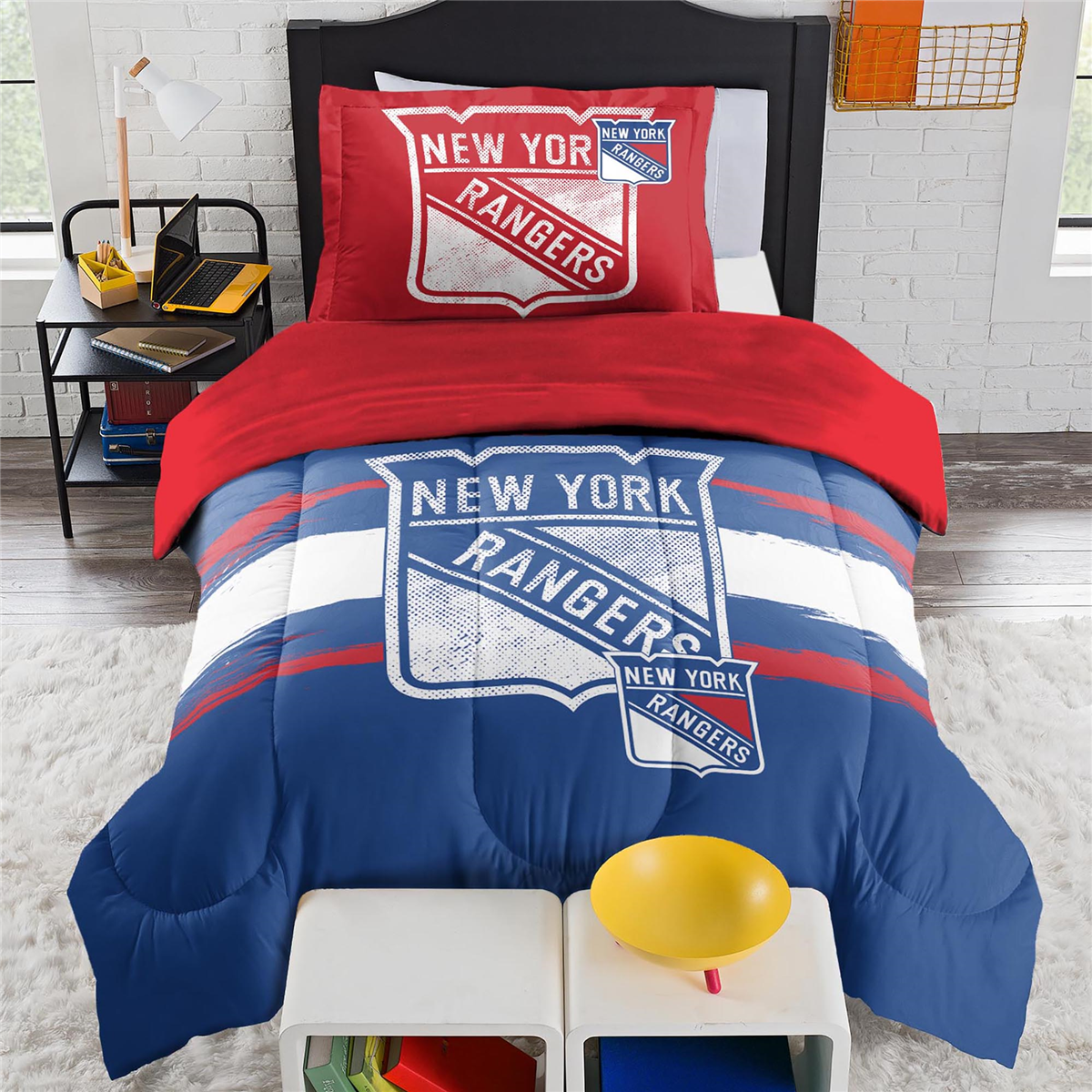 Sweet Home Collection NHL New York Rangers Comforter Set