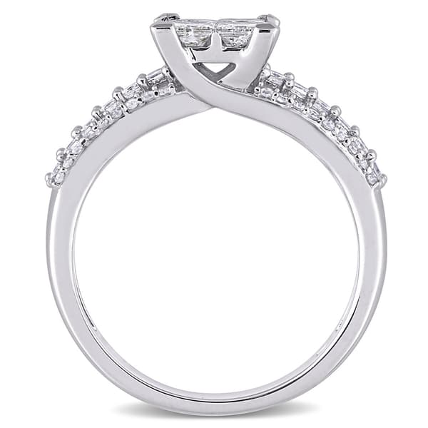 Diamond Classics&#8482; 10kt. White Gold 1ct. Diamond Princess-Cut Set