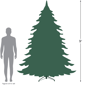 Northlight 9ft. Metallic Platinum Tinsel Christmas Tree - image 6