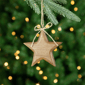 Northlight Tree & Star Wooden Christmas Ornaments - Set of 2 - image 3
