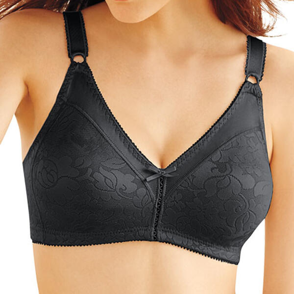 Bali Double Support Wirefree Bra, Black, 42C at  Women's Clothing  store