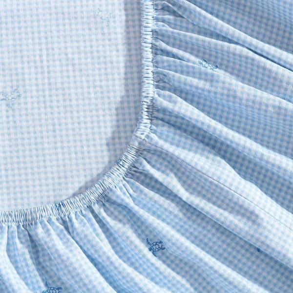 Laura Ashley Turtle Gingham 100% Cotton Sheet Set