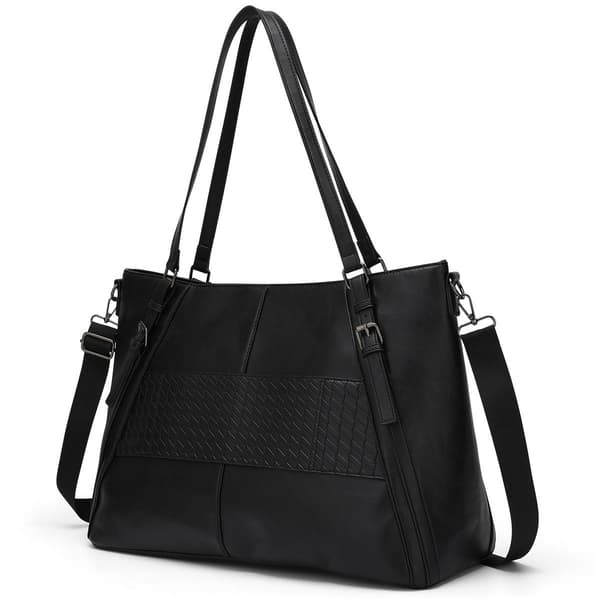 ELLE Leisure Luxe Vegan Leather Weekender Tote Bag