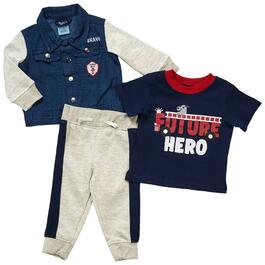 Baby Boy &#40;12-24M&#41; Baby Rebels&#40;R&#41; 3pc. Firetruck & Hero Jacket Set