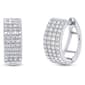 Nova Star(R) Sterling Silver Lab Grown Diamond Hoop Earrings - image 1