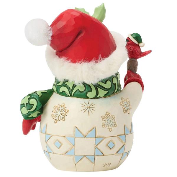 Jim Shore Snowman with Bird Figurine