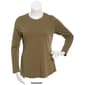 Juniors Plus Aveto Long Sleeve Crew Neck Tee - image 4