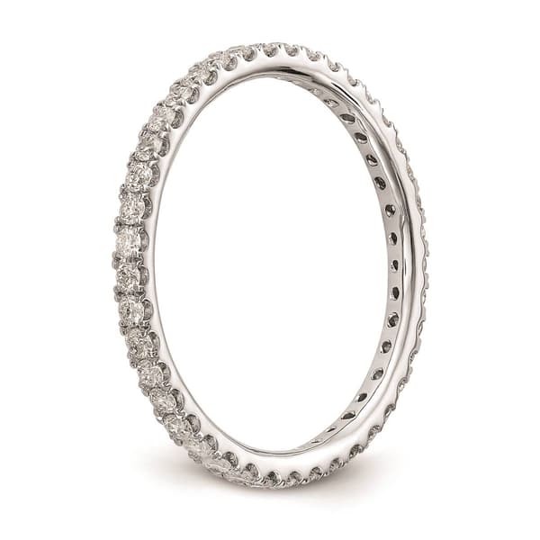 Pure Fire 14kt. White Gold Lab Grown Diamond Eternity Band