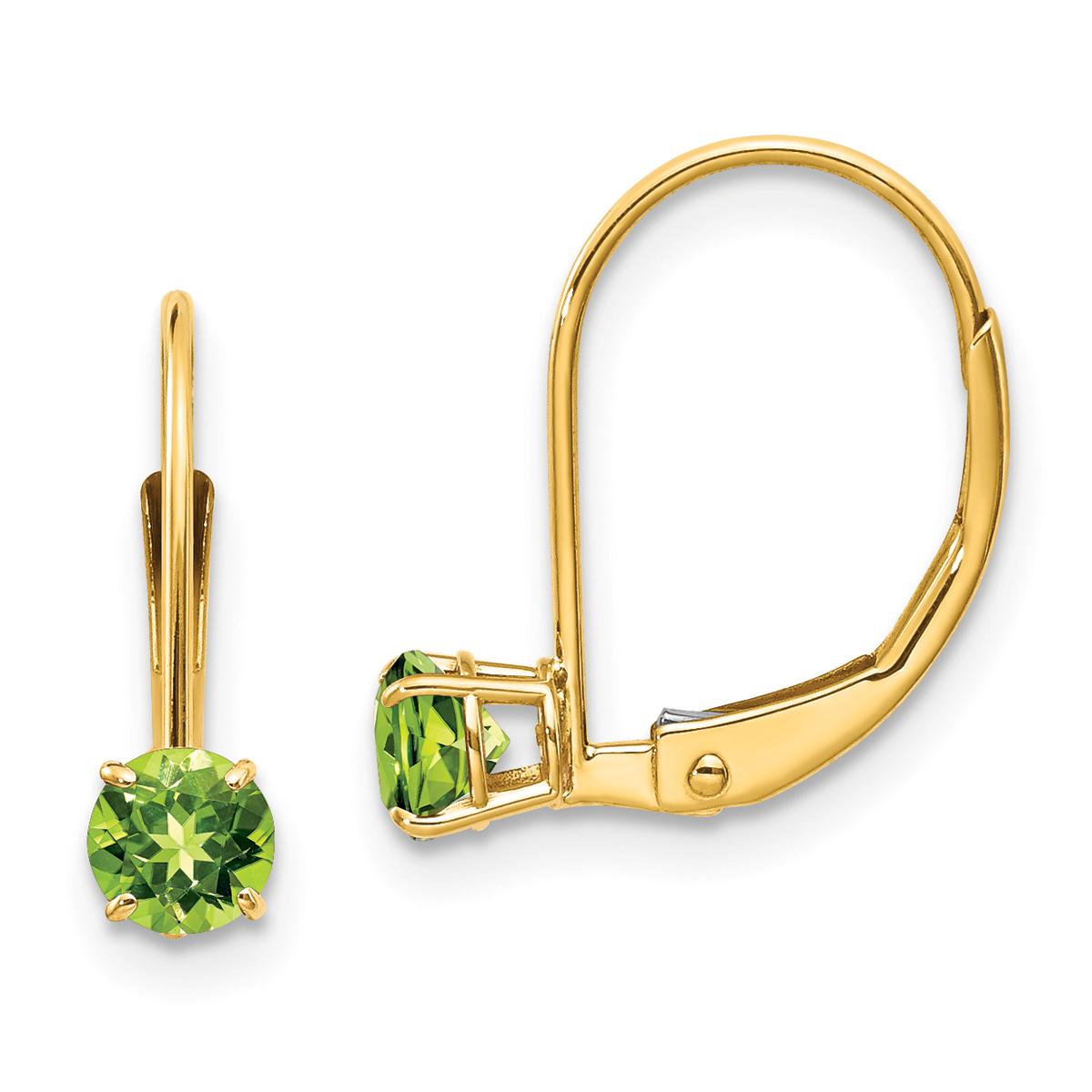 Gemstone Classics™ 14kt. Gold Peridot Drop Earrings