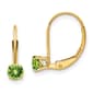 Gemstone Classics&#40;tm&#41; 14kt. Gold Peridot Drop Earrings - image 1