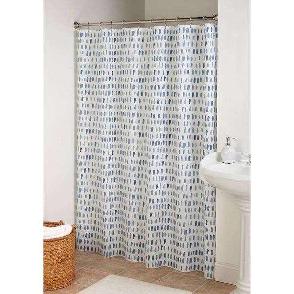 Blue Speck PEVA Shower Curtain - image 