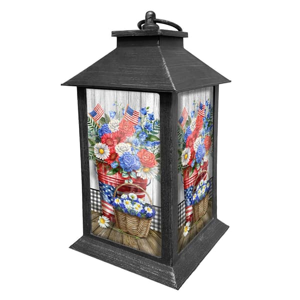 Briarwood Lane Red White and Beautiful Lantern - image 