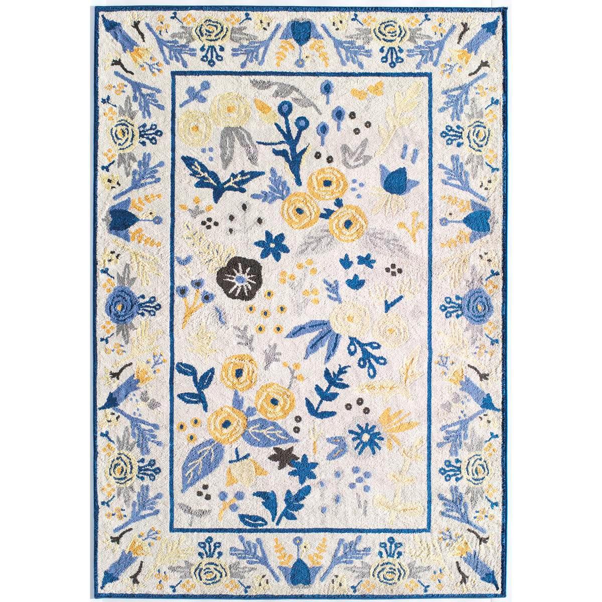 Rugs America™ Valentina Gardenia Ivory Gold Transitional...