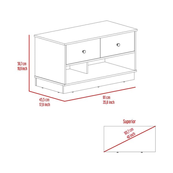 FM FURNITURE Tulip Storage Bench