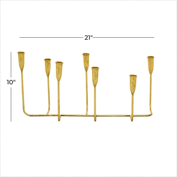 9th & Pike&#174; Gold Contemporary 7-Stick Candle Holder