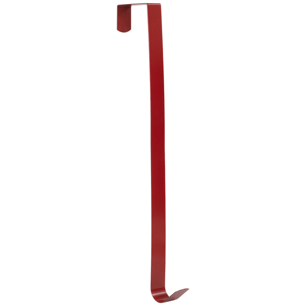 Northlight 14in. Red Over the Door Metal Christmas Wreath Hanger - image 
