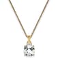 Gemstone Classics&#40;tm&#41; 14kt. Yellow Gold White Topaz Diamond Necklace - image 1