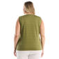 Plus Size Rafaella® Solid Ottoman Knit Tank Top - image 2