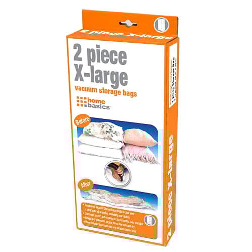 Home Basics 2 Piece XL Vacuum Storage Bags - image 