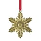 Northlight Seasonal 3.5in. Gold Snowflake Christmas Ornament - image 3